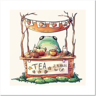 Sweet Pea Tea - Froggy Fruit Tea Posters and Art